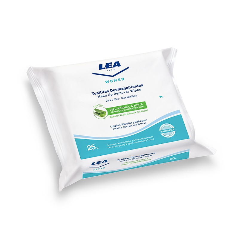 Toallitas Desmaquillantes Aloe Vera LEA Women 25 uds.