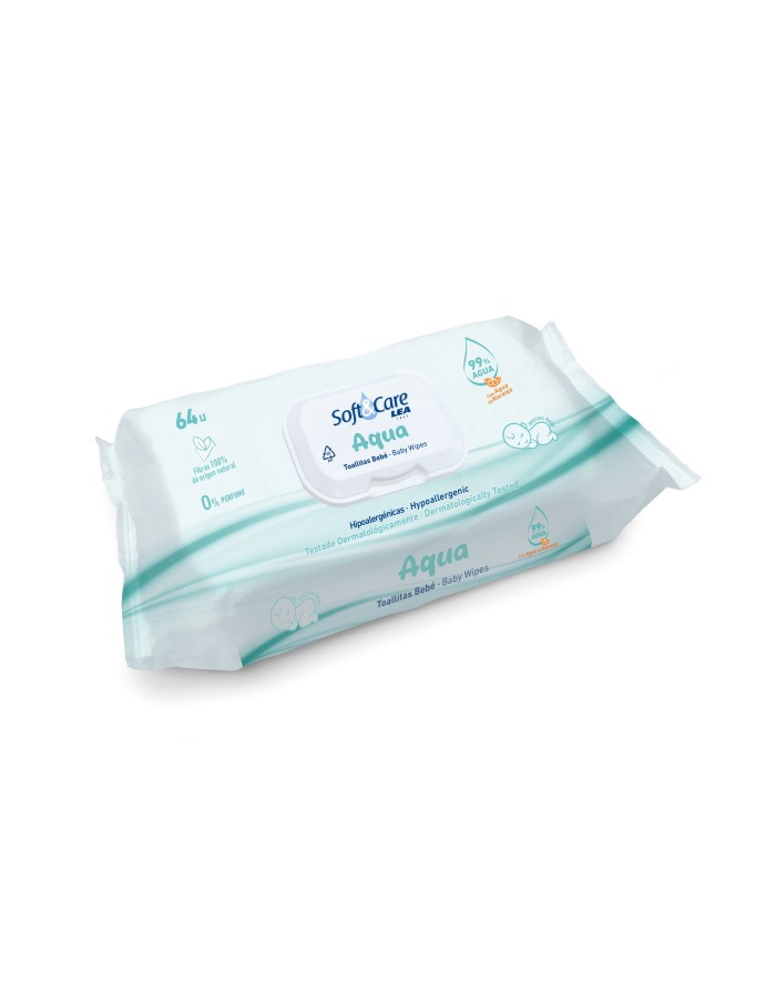 Aqua Wet Wipes for Baby SOFT & CARE LEA 64 units