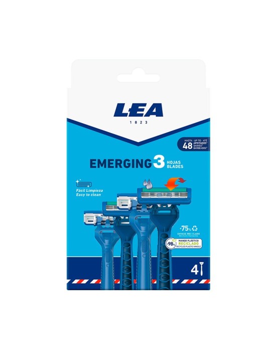 Maquinilla Desechable LEA Emerging 3 4 uds.