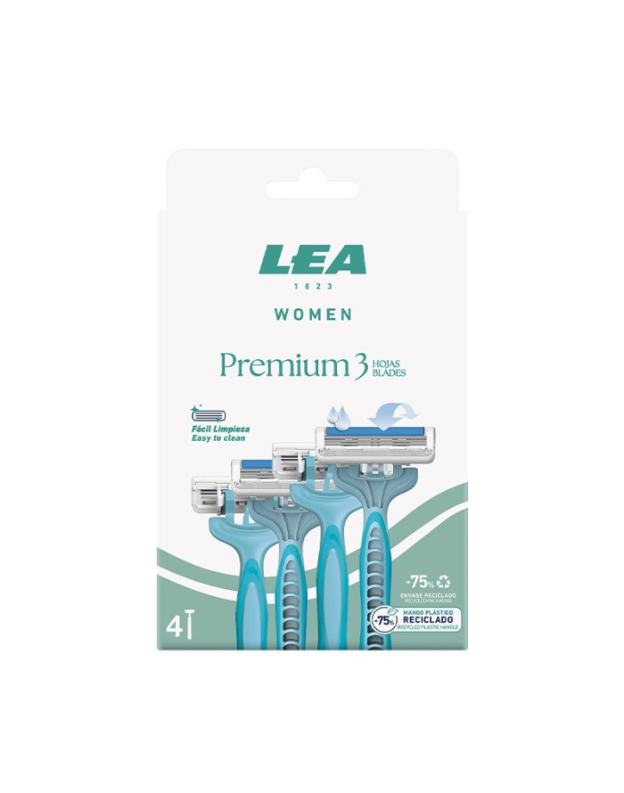 Maquinilla Desechable LEA Women Premium 3 Pack 4 uds.