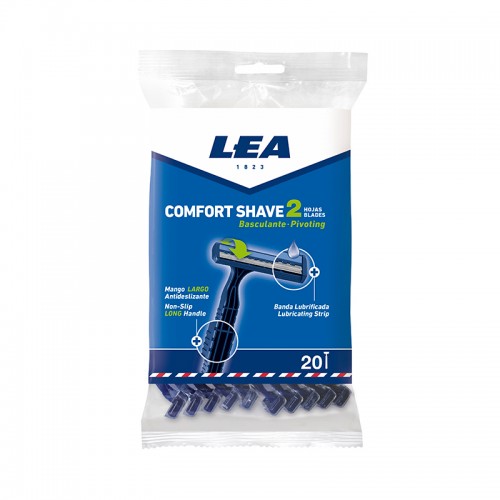 Maquinilla Desechable LEA II COMFORT MEN FIJA 10 uds.